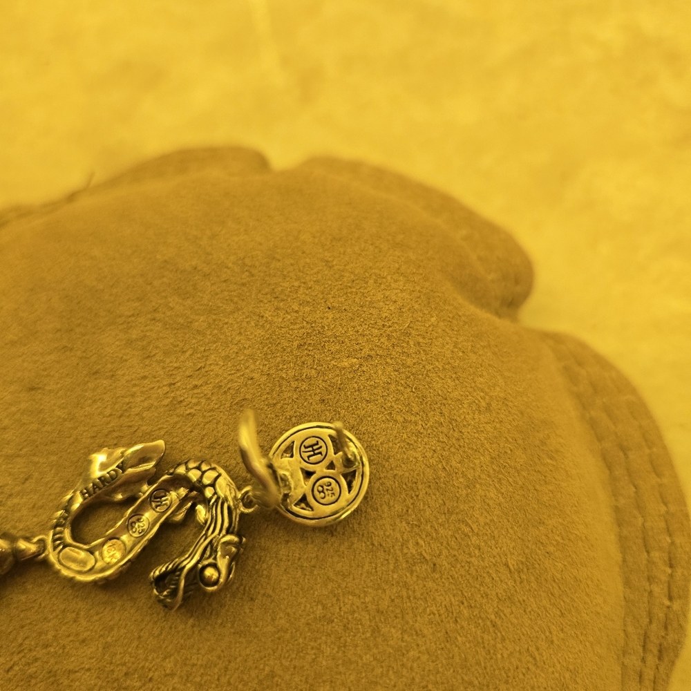 John Hardy Dragon Smoky Quartz and Citrine drop earrings (rare & discontinued) - Picture 7 of 9